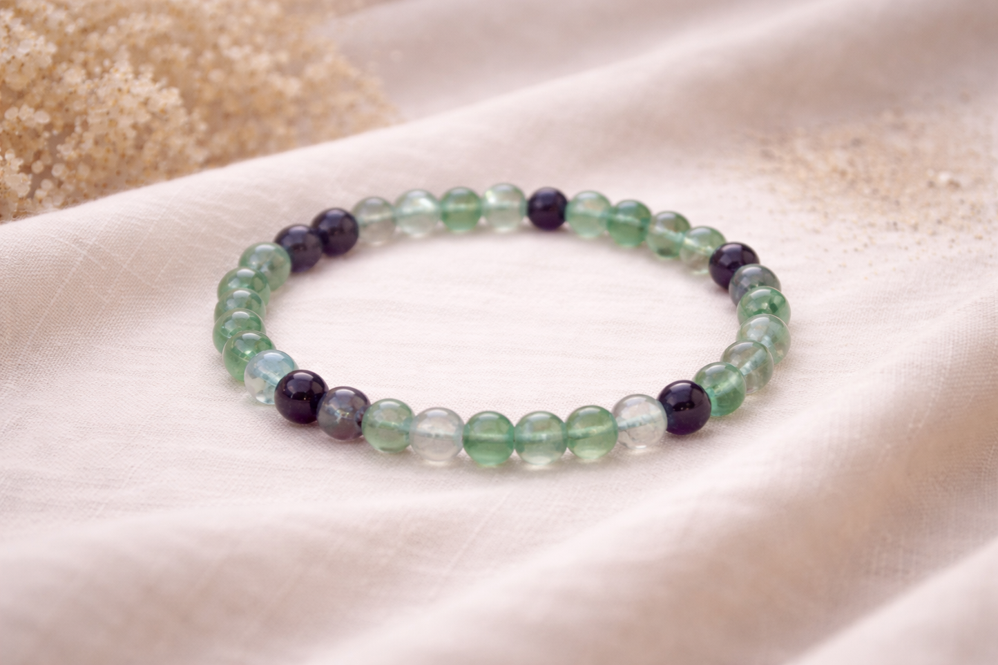 Bracelet Fluorite Naturelle – Pierre d’Harmonie et de Sérénité