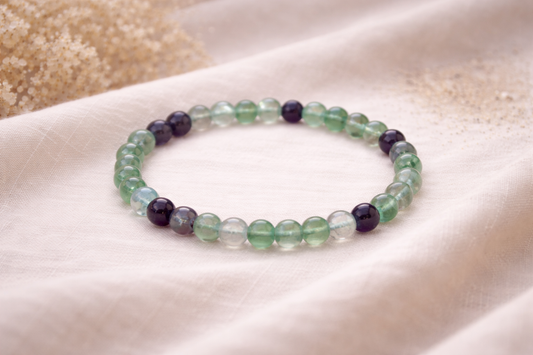 Bracelet Fluorite Naturelle – Pierre d’Harmonie et de Sérénité